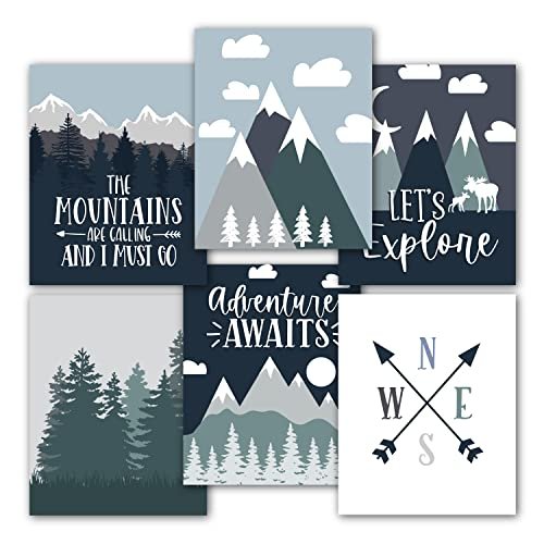 Adventure Children's Wall Art | Set of 6 | Nursery Decor