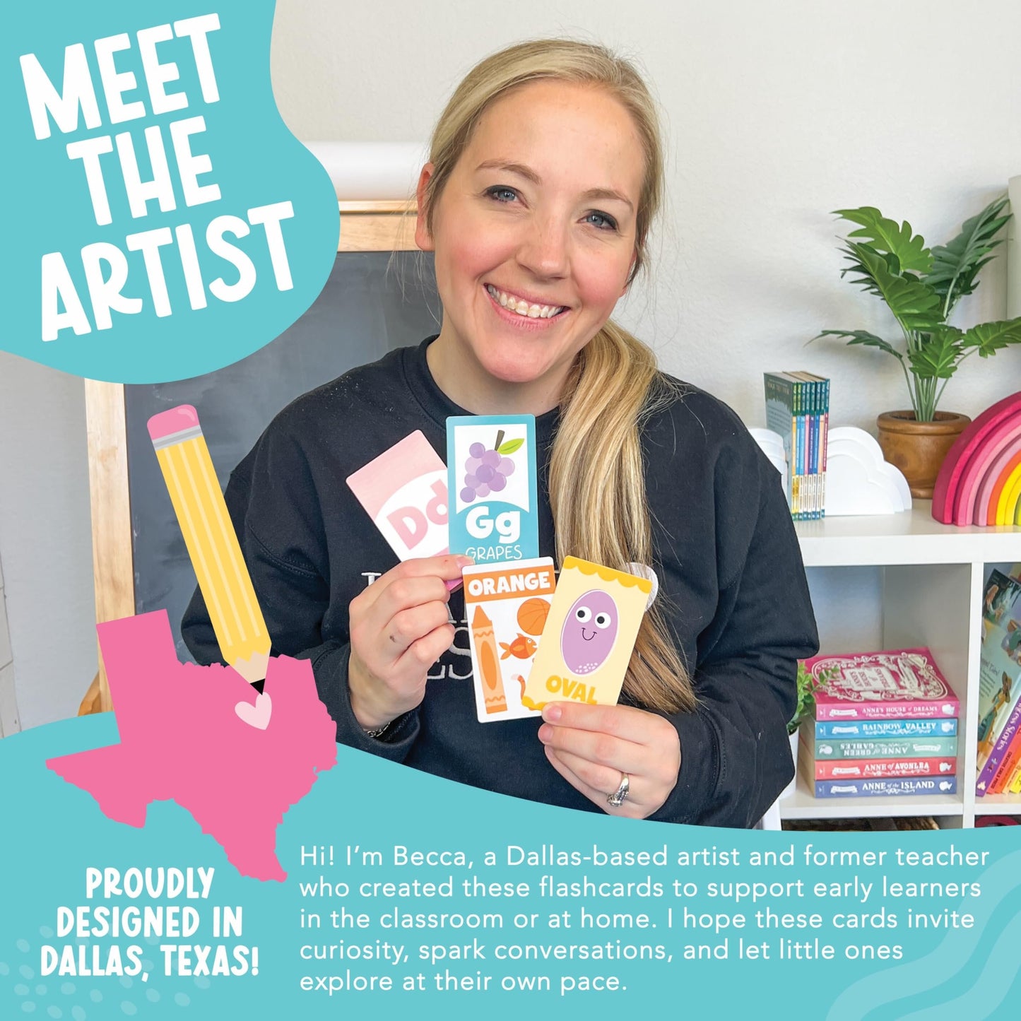 PreK Flash Cards | Set of 58 | Classroom Supplies | Educational Supplies