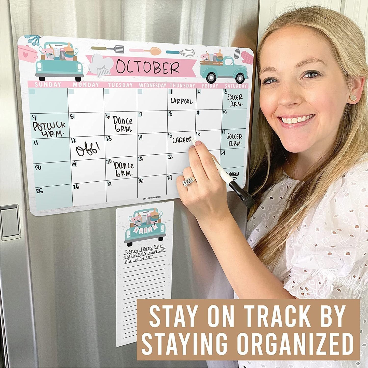 Truck Magnetic Calendar | Dry-Erase | Calendars & Planners