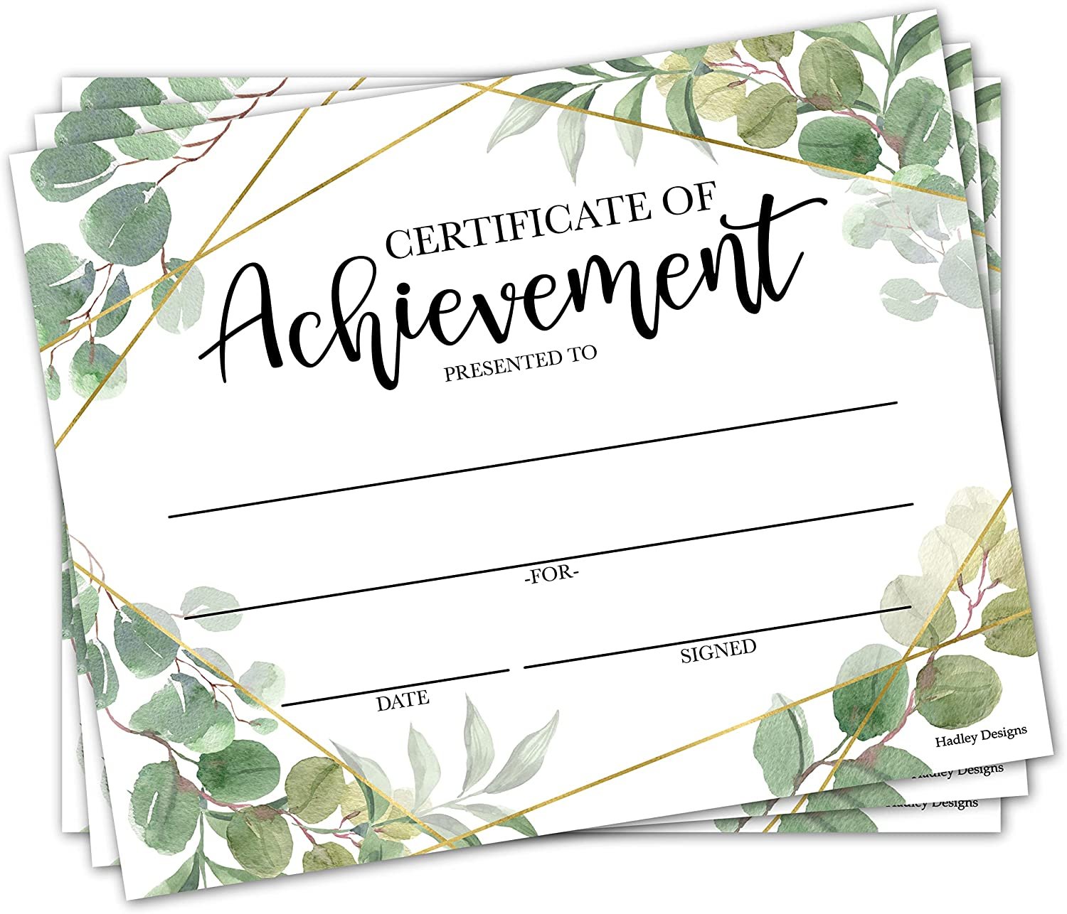 Kids & Adults Certificate of Achievement | Set of 25 | Trophies & Awards