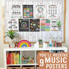 Cactus Music Posters | Set of 9 | Music Classroom