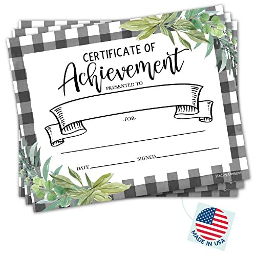 Boho Farmhouse Certificate of Achievement | Set of 25 | Awards