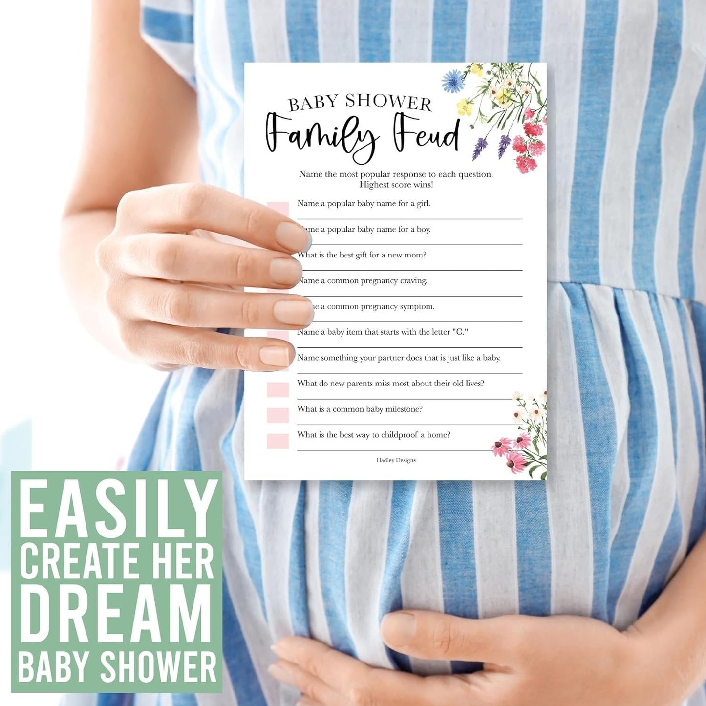 Family Feud & The Price is Right Games | Set of 20 | Baby Shower Games