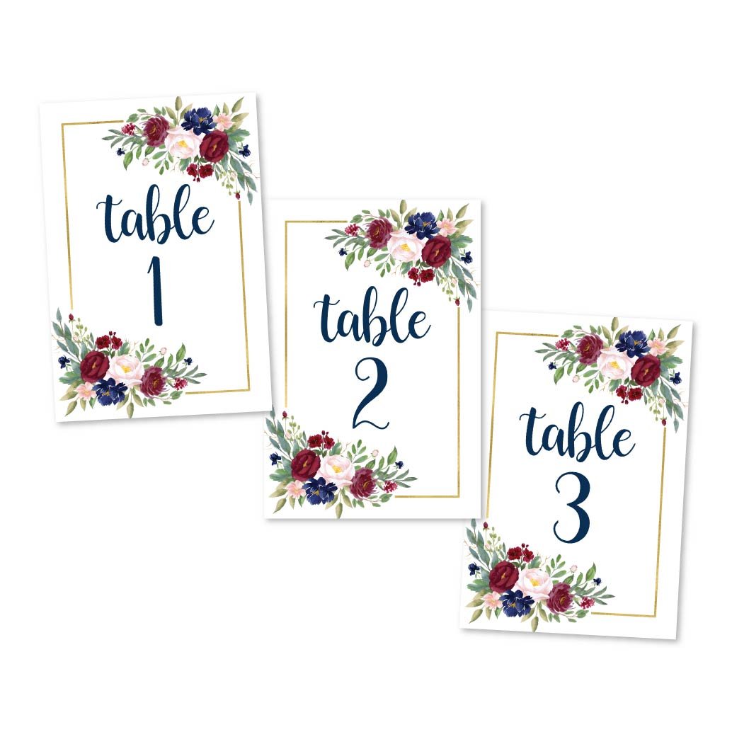 Table Numbers | Set of 25 | Party Supplies