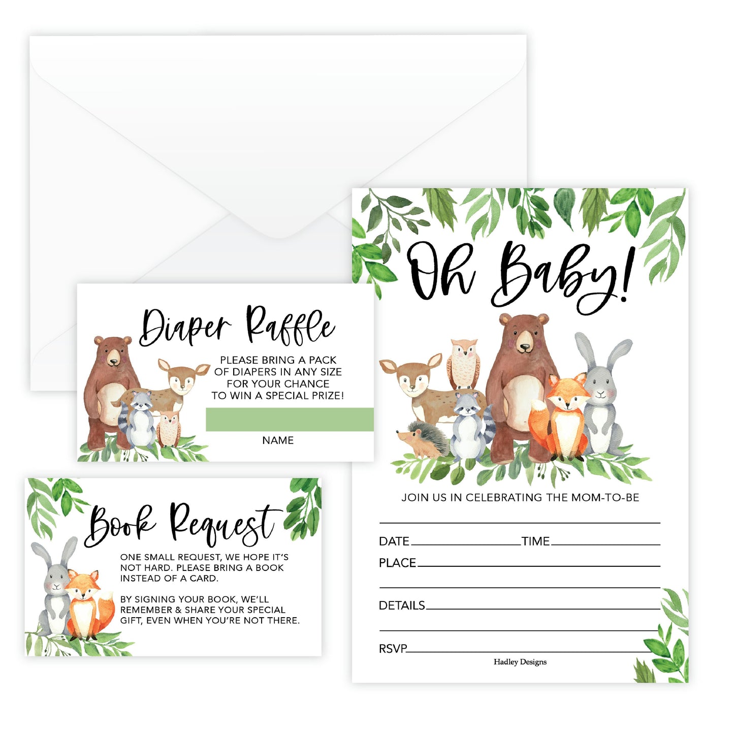 Invitation Bundles | Set of 15 | Baby Shower Supplies