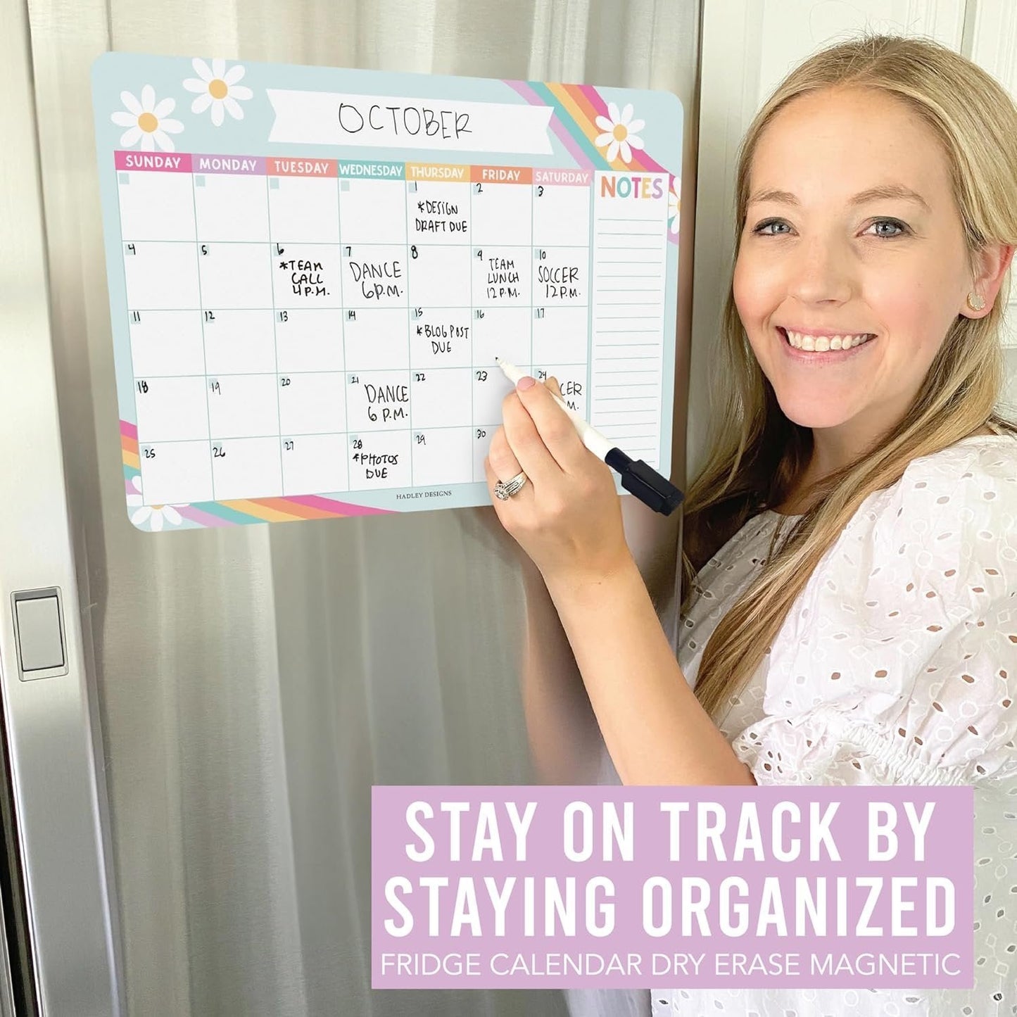 Retro Magnetic Calendar | Dry-Erase | Calendars & Planners