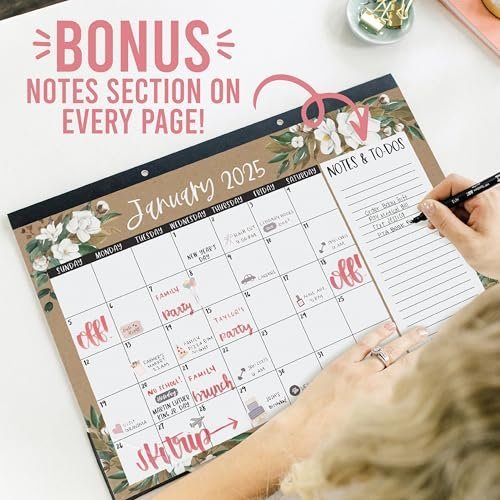 Magnolia Large Desk Calendar | 18-Month | 2025-2026 | Calendars & Planners