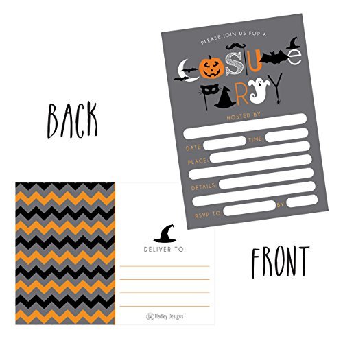 Halloween Party Invitations | Set of 50 | Cards & Party