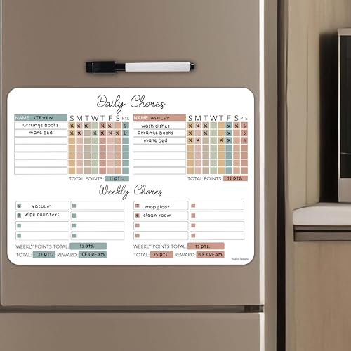 Multiple Kids Chore Chart | Magnetic | Charts & Posters