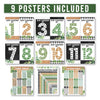 Farmhouse Multiplication Chart Poster | Set of 9 | Educational Posters