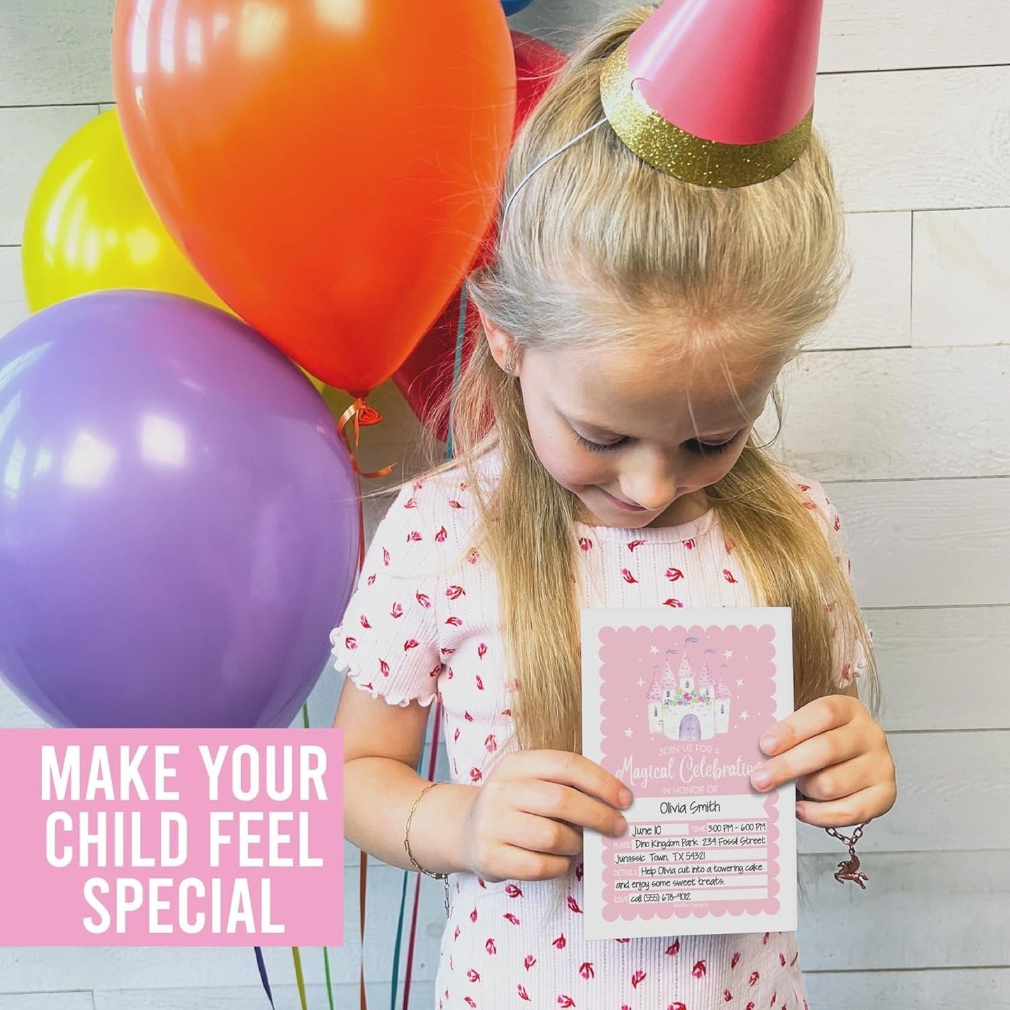Birthday Girl Invitations | Set of 15 | Kid's Party