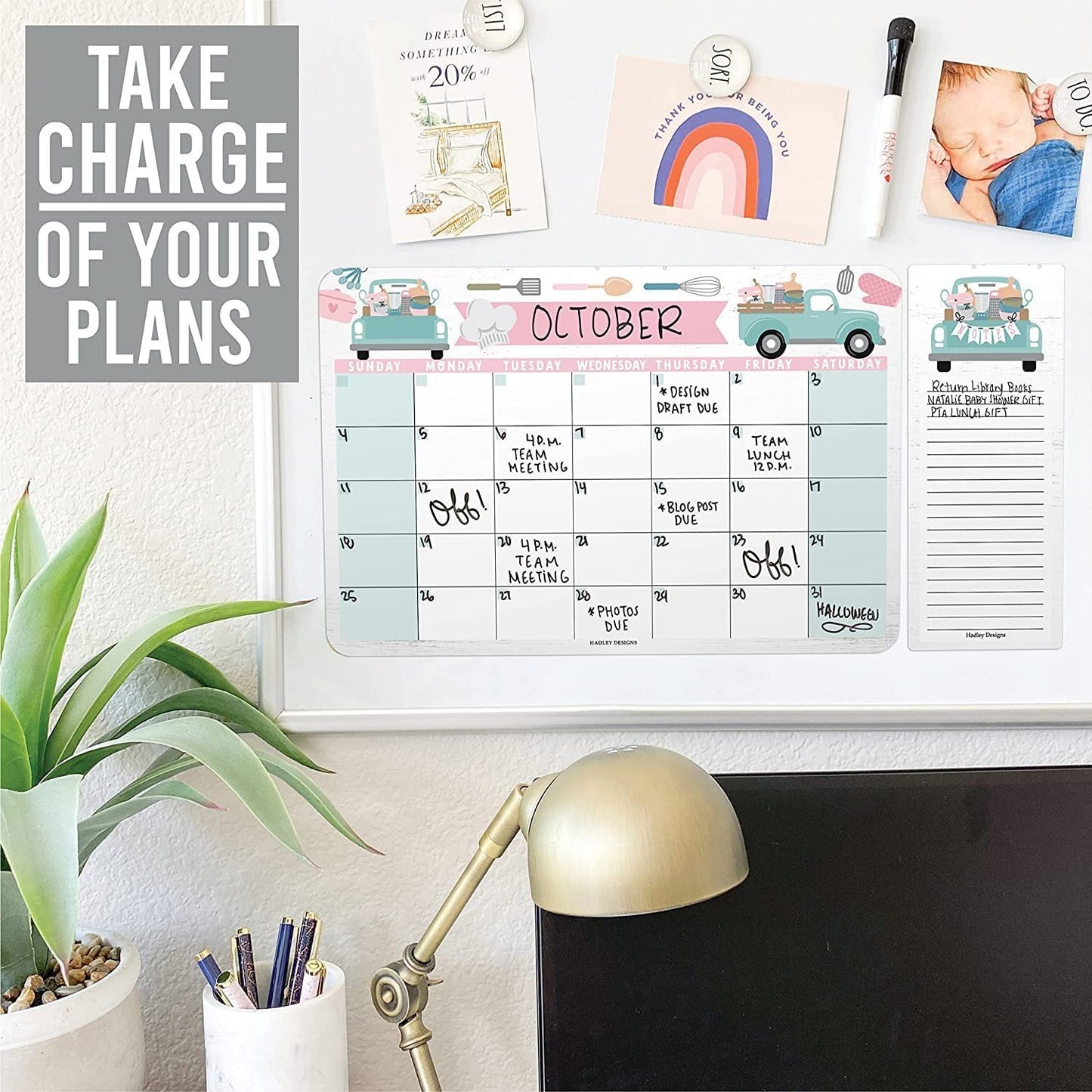 Truck Magnetic Calendar | Dry-Erase | Calendars & Planners