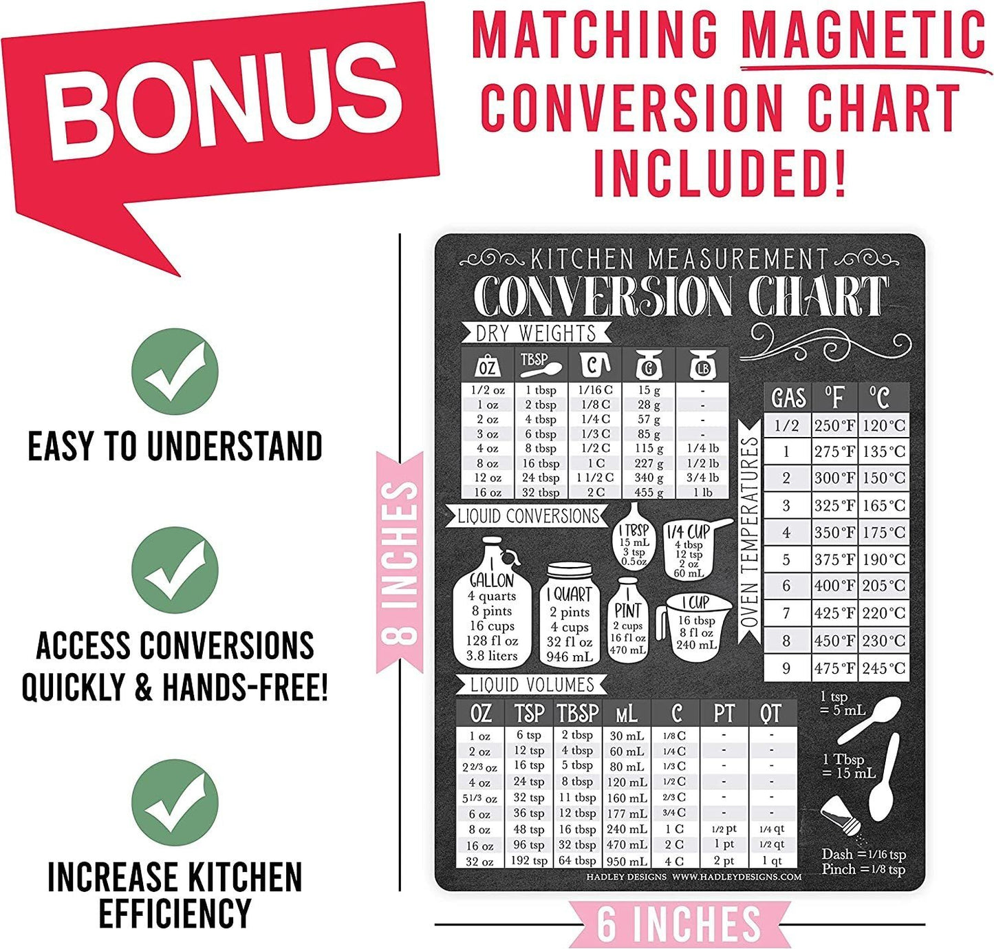 Black & White Magnetic Meal Planner | Weekly | Calendar & Planners