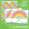 Rainbow Incentive Charts | Set of 25 | Home Essentials