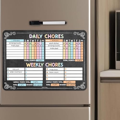 Multiple Kids Chore Chart | Magnetic | Charts & Posters