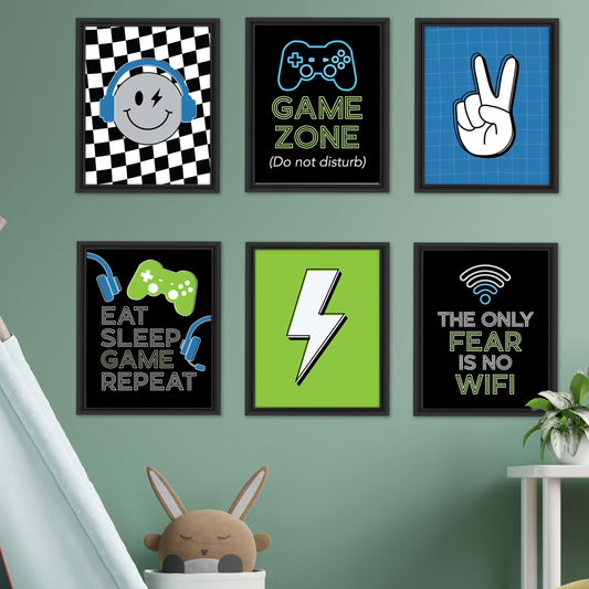 Gaming 2 Children's Wall Art | Set of 6 | Home Decor