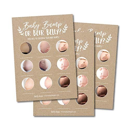 Boobs or Butts Baby Shower Game | Set of 25 | Baby Shower Supplies