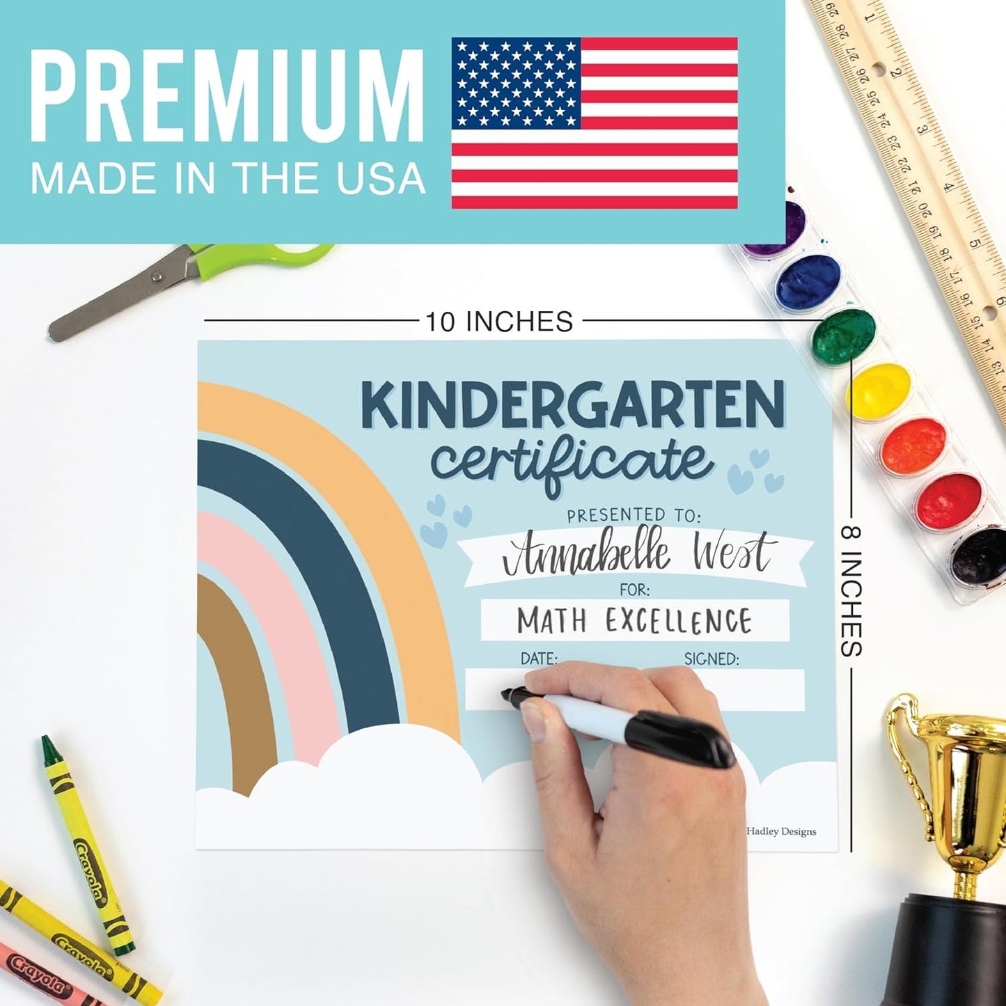 25 Boho Kindergarten Diploma Certificate of Achievement - Kindergarten Graduation Certificates for Kids, Kindergarten Certificates of Completion, Kindergarten Awards Certificates, Awards for Kids