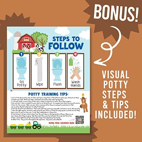 Farm Animals Potty Training Chart | Sticker Charts | Early Education