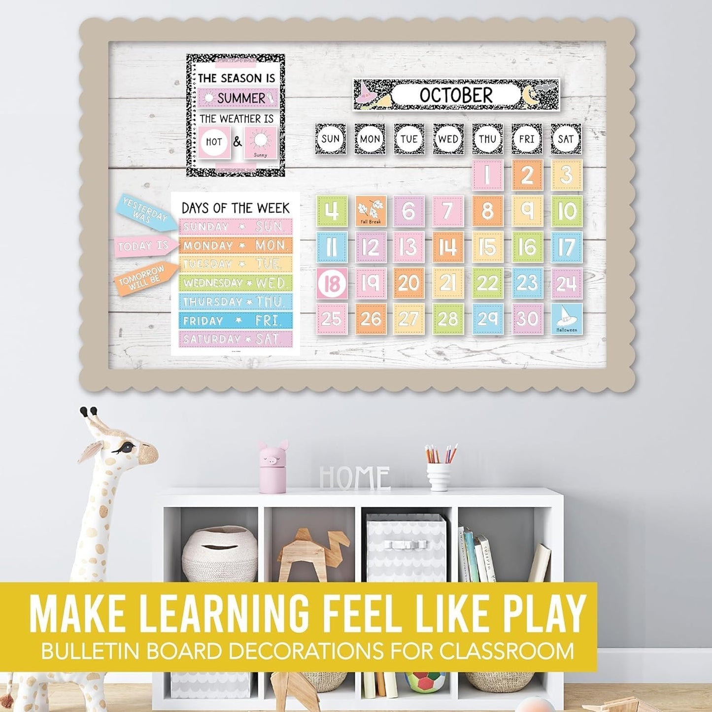 Composition Notebook Classroom Calendar | Bulletin Board | Classroom Supplies