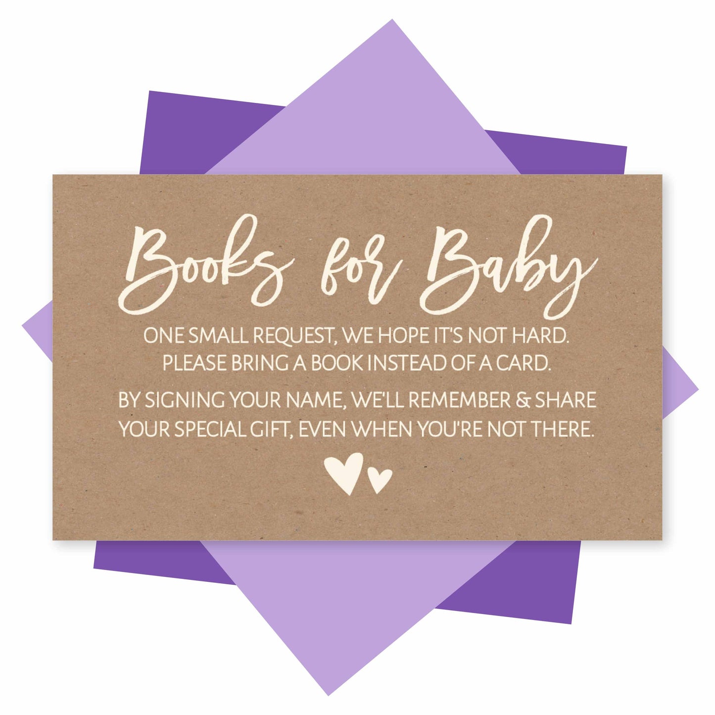 Book Request Cards | Set of 25 | Baby Shower Supplies