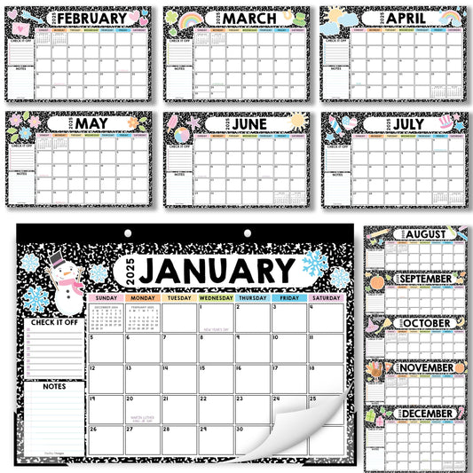 Composition Notebook Large Desk Calendar | 18-Month | 2025-2026 | Calendars & Planners