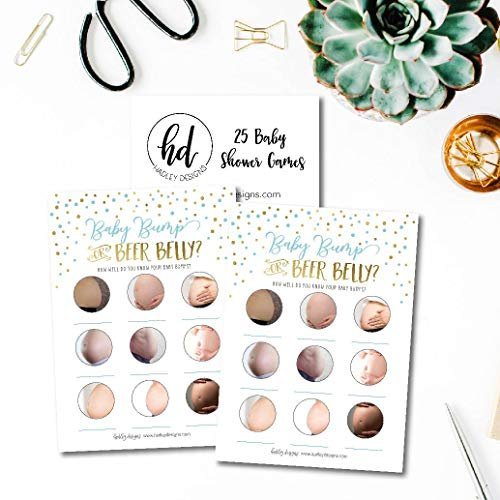 Boobs or Butts Baby Shower Game | Set of 25 | Baby Shower Supplies