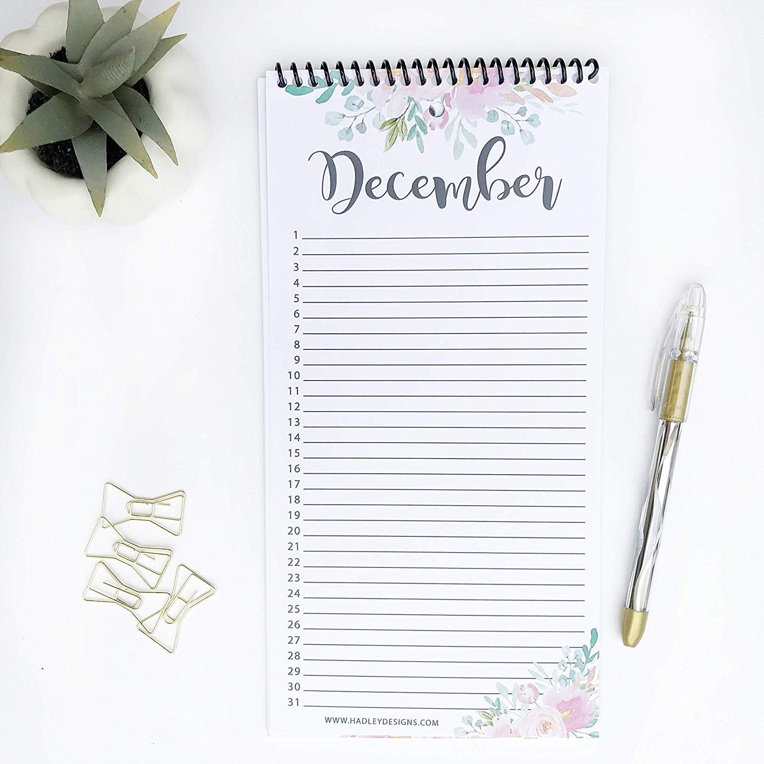 Perpetual Calendar | 12 Months | Home & Organization