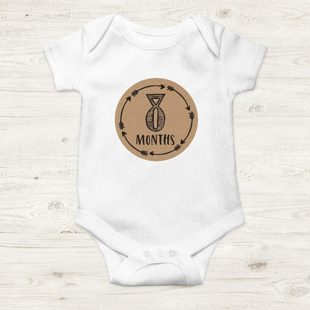 Baby Milestone Stickers | Set of 16 | Baby Supplies Scrapbook Materials