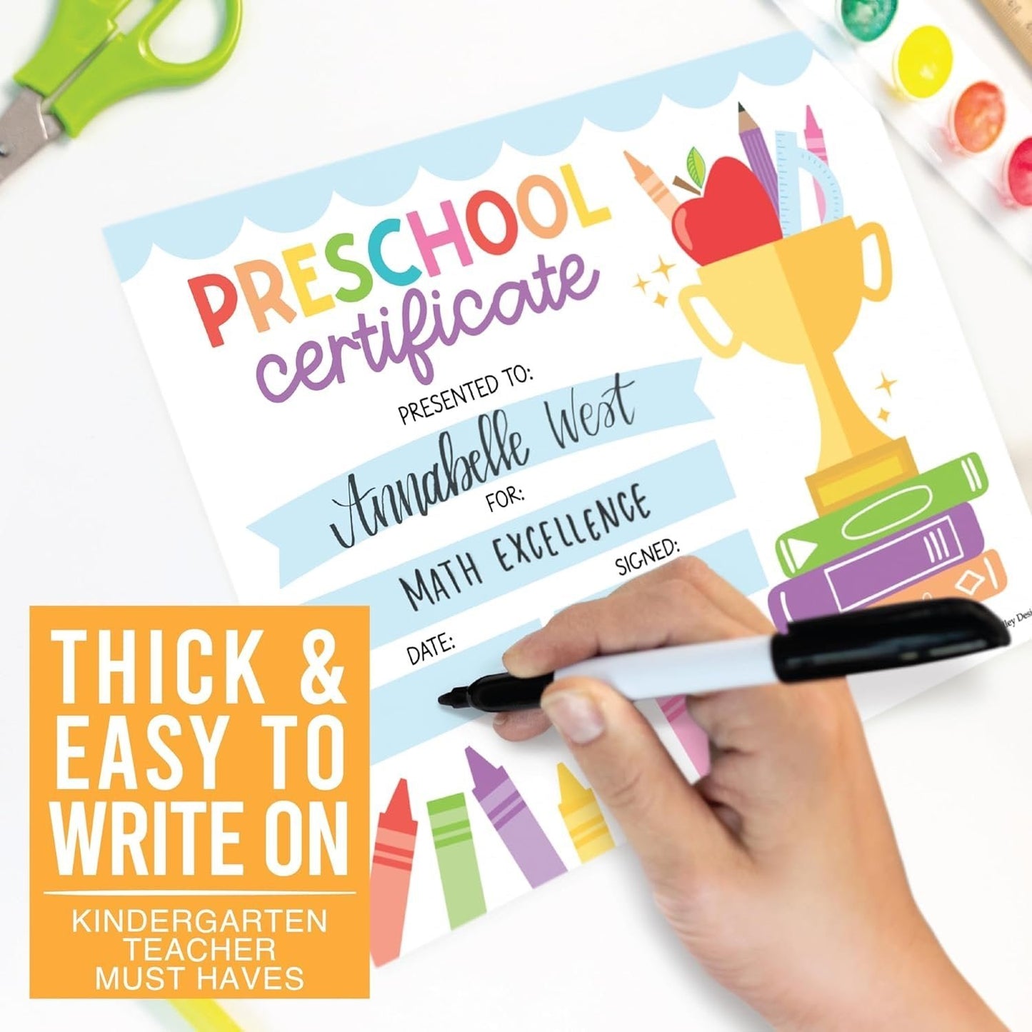 Colorful PreK Certificate of Achievement | Set of 25 | Awards