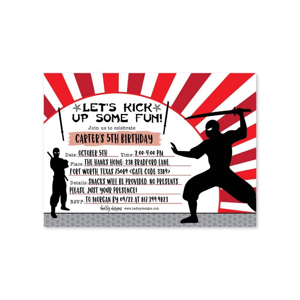 Gender Neutral Birthday Invitations | Set of 25 | Kid's Party