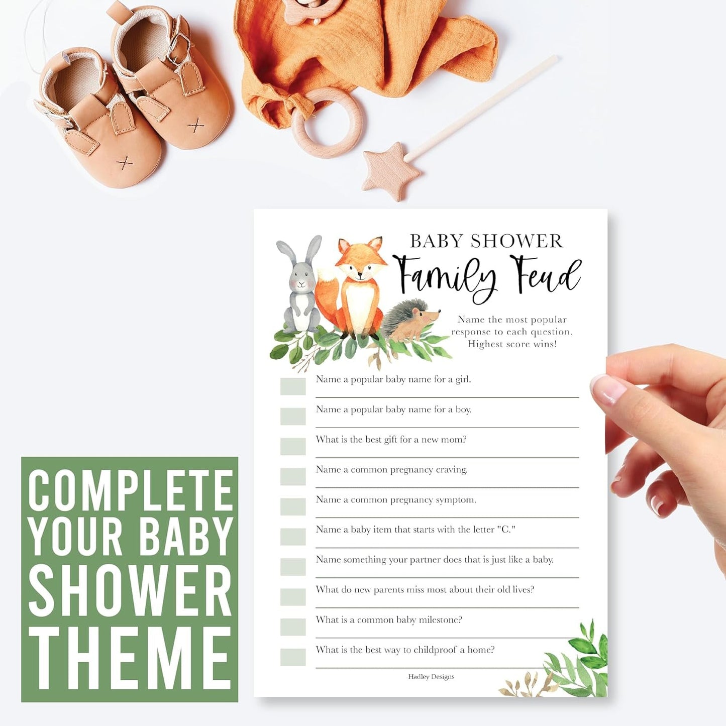 20 Woodland Baby Shower Games Gender Neutral - Hilarious Baby Shower Games For Girl, Funny Baby Shower Games Boy, The Price Is Right Baby Shower Game Cards, Baby Games For Baby Shower Family Feud Game