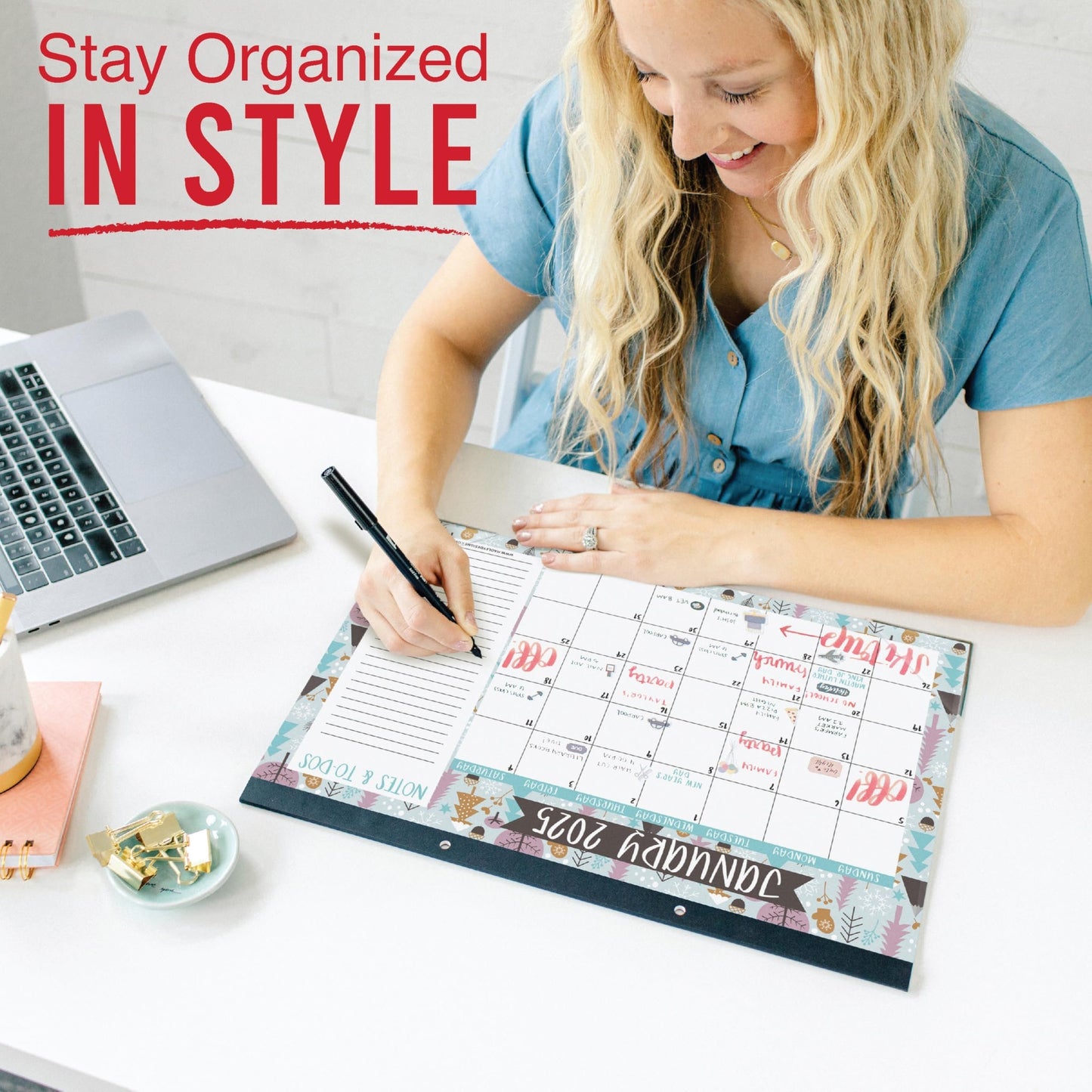 Doodle Large Desk Calendar | 18-Month | 2025-2026 | Calendars & Planners