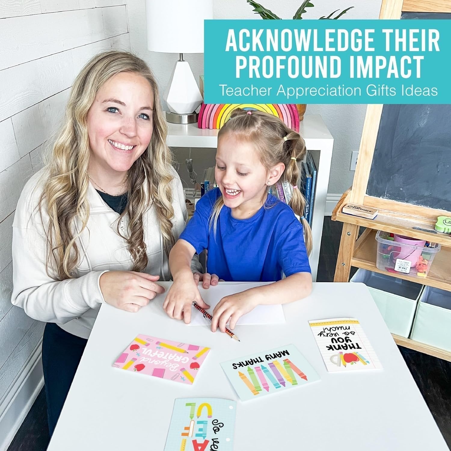 Teacher Thank You Cards | Set of 24 | 4" x 6"