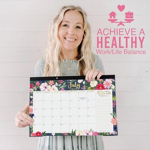 Spring Floral Large Desk Calendar | 18-Month | 2025-2026 | Calendars & Planners