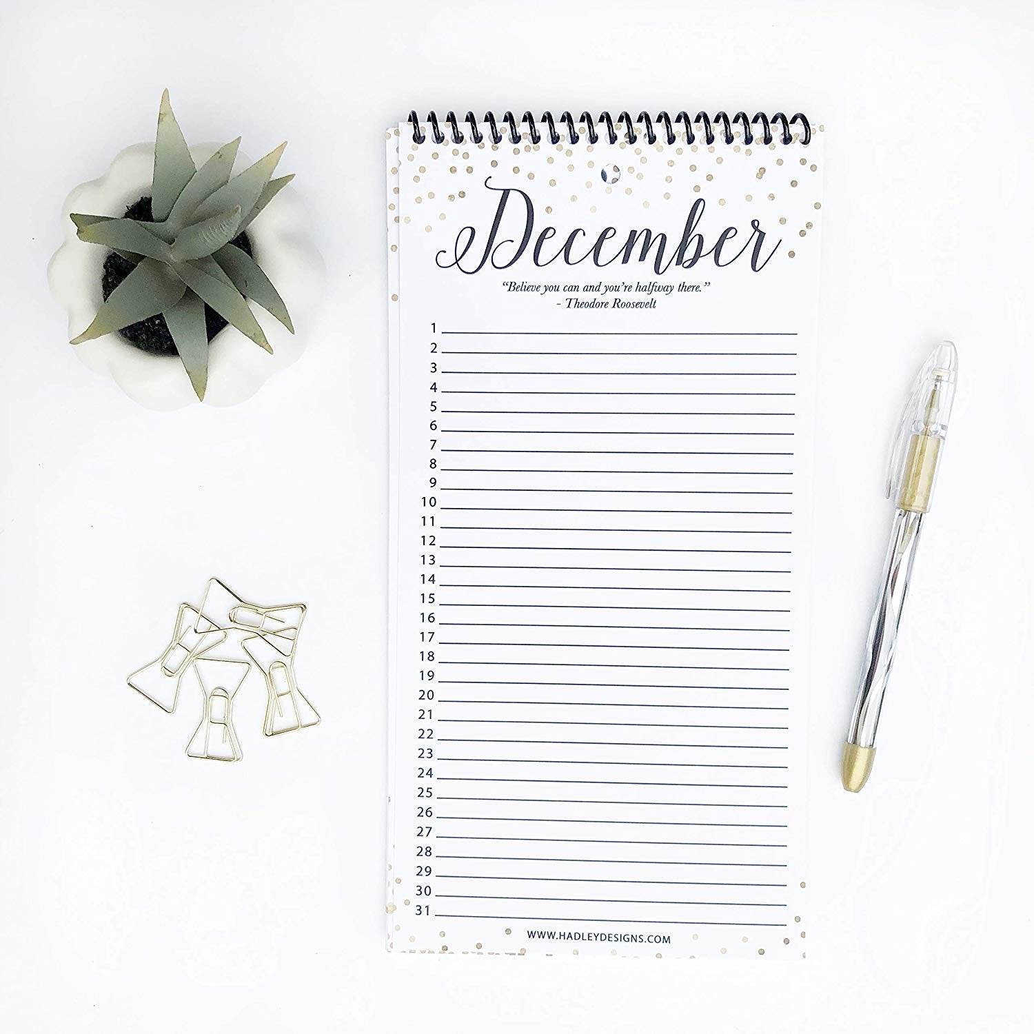 Perpetual Calendar | 12 Months | Home & Organization