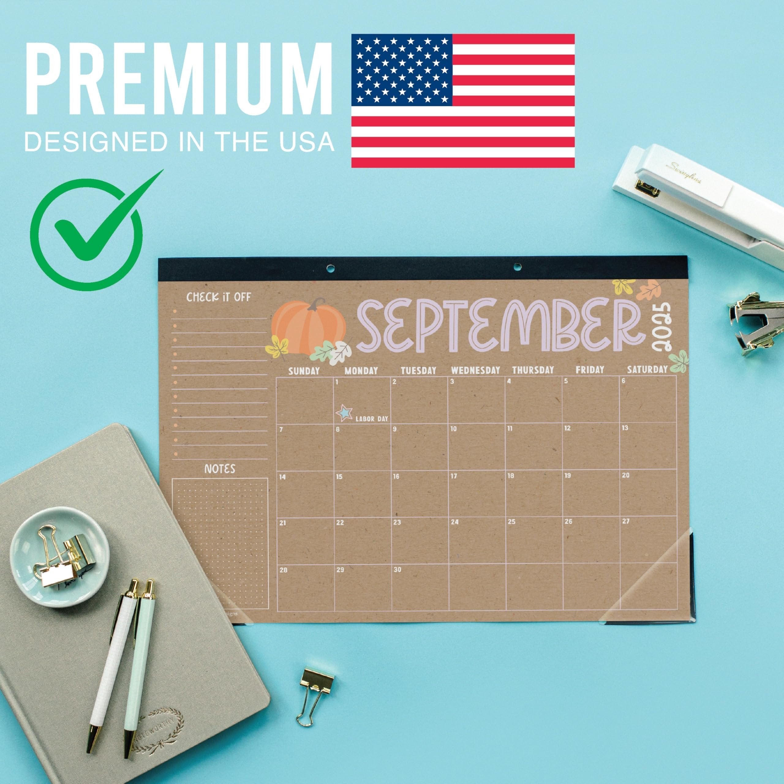 Doodle Kraft Large Desk Calendar | 18-Month | 2025-2026 | Calendars & Planners - SAMPLE