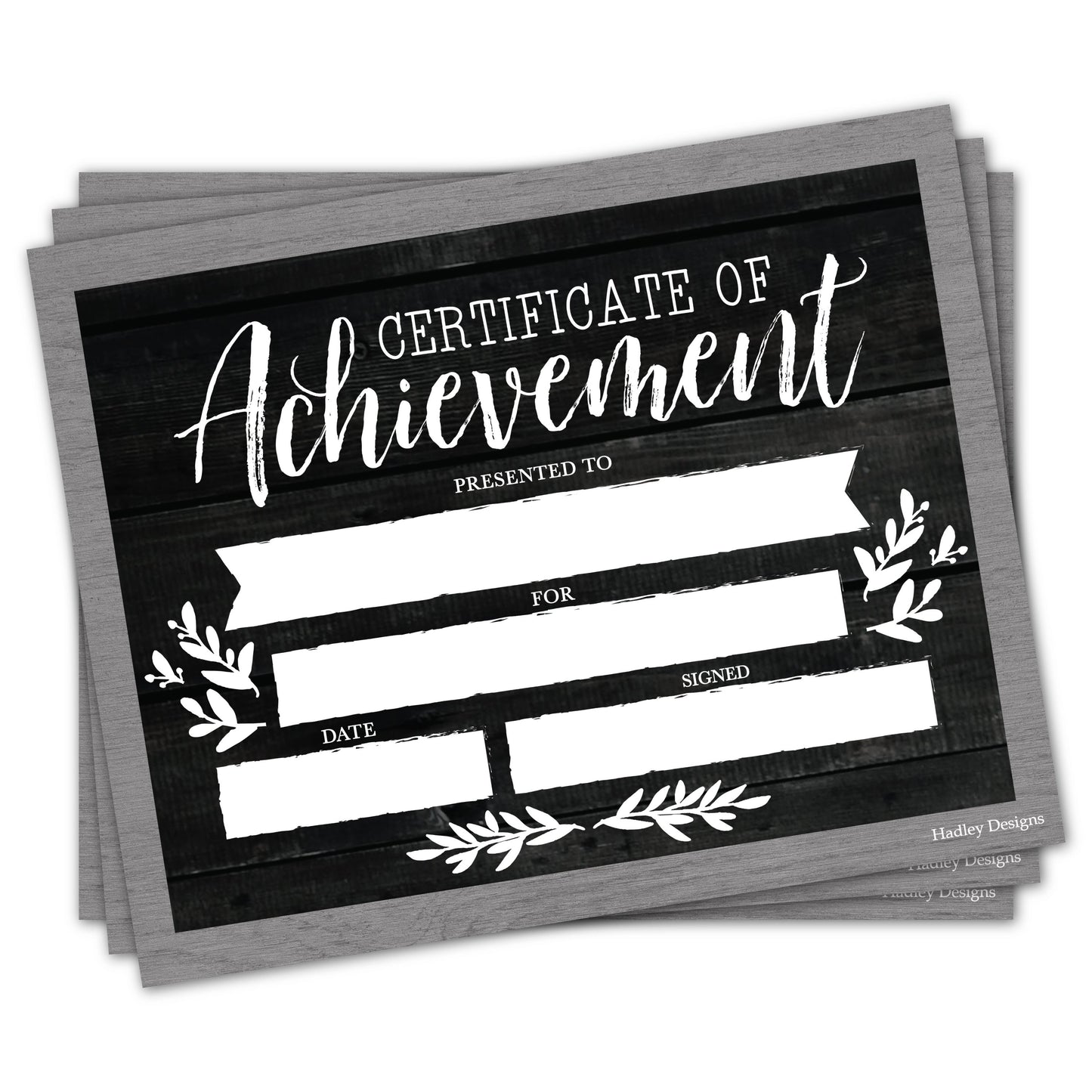 Kids & Adults Certificate of Achievement | Set of 25 | Trophies & Awards