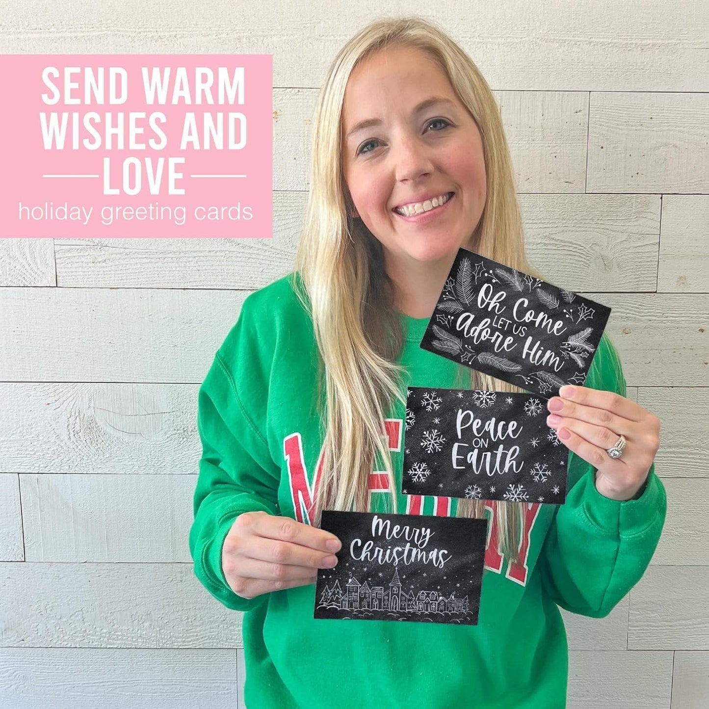 Folded Religious Christmas Cards | Set of 24 | Greeting Cards