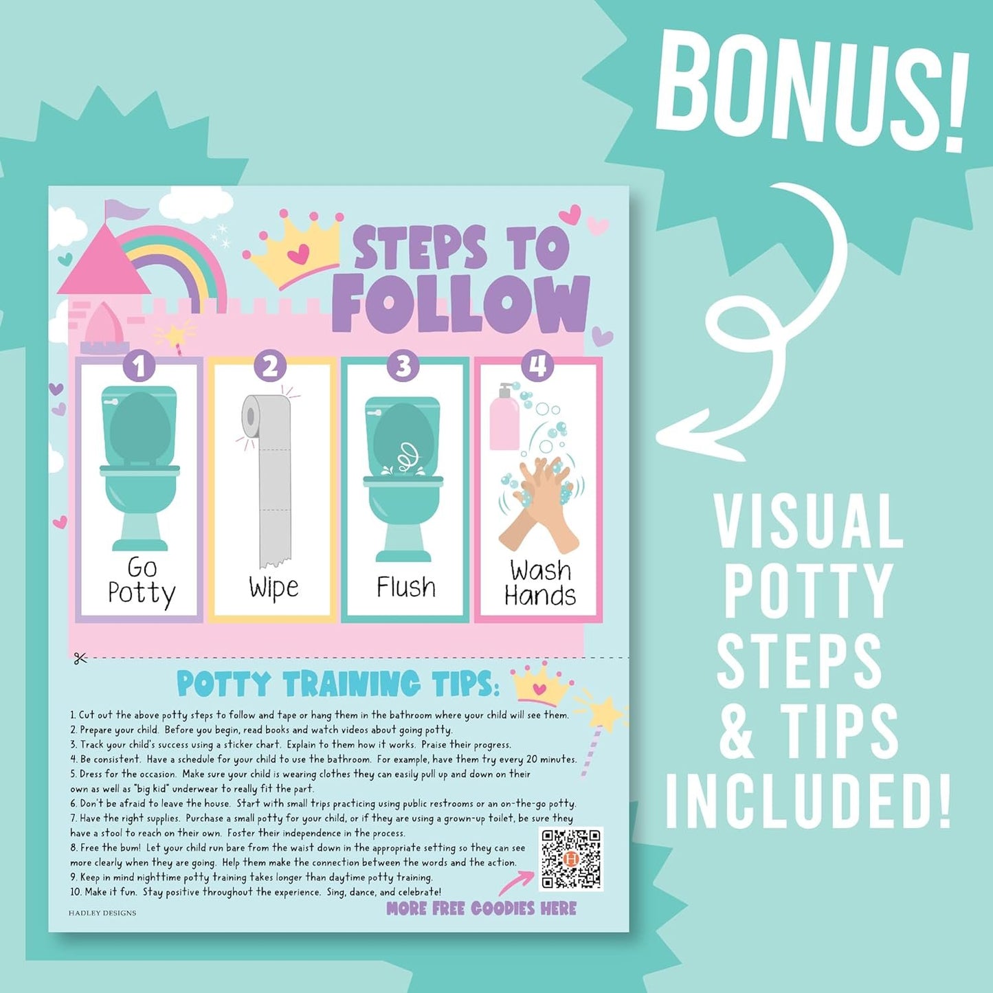 Princess Potty Training Chart | Sticker Charts | Early Education