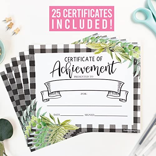 Boho Farmhouse Certificate of Achievement | Set of 25 | Awards