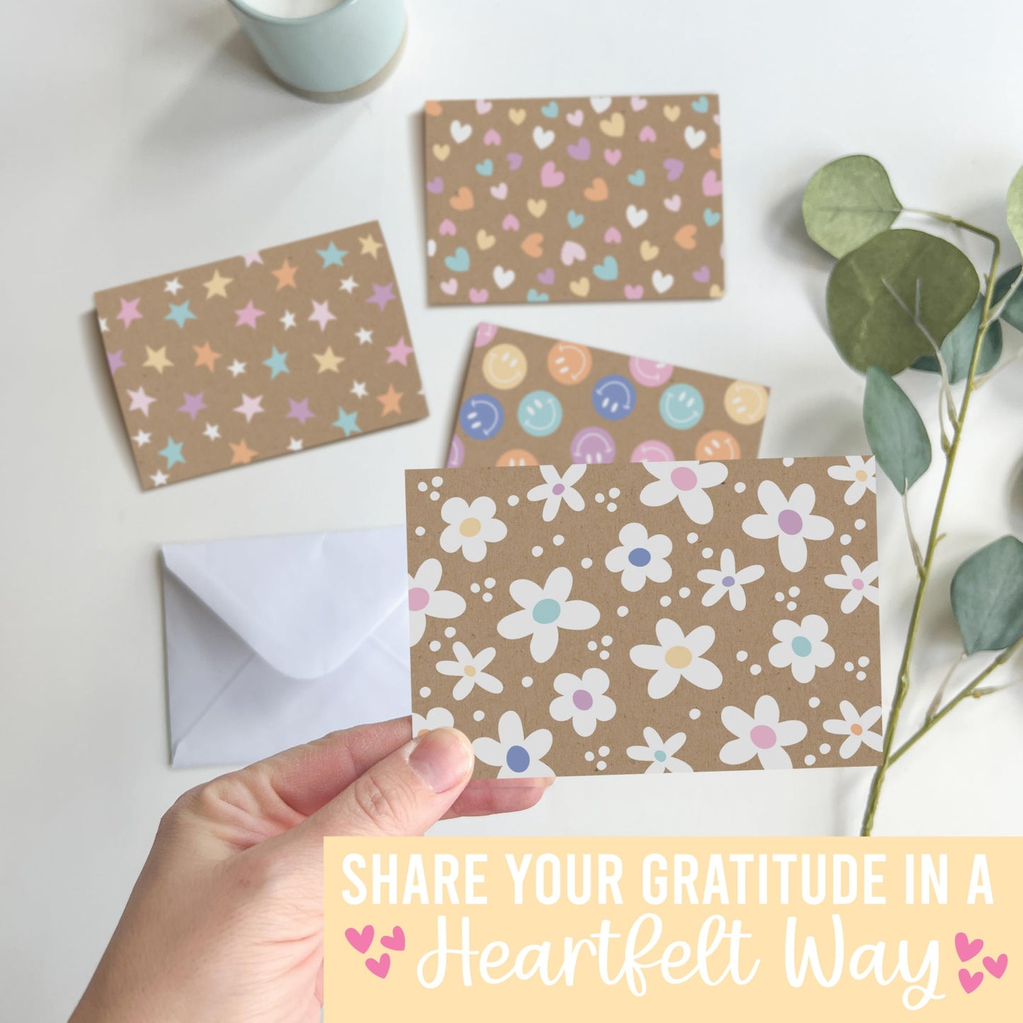 Blank Greeting Cards | Set of 24 | Cards & Party | Envelopes Included