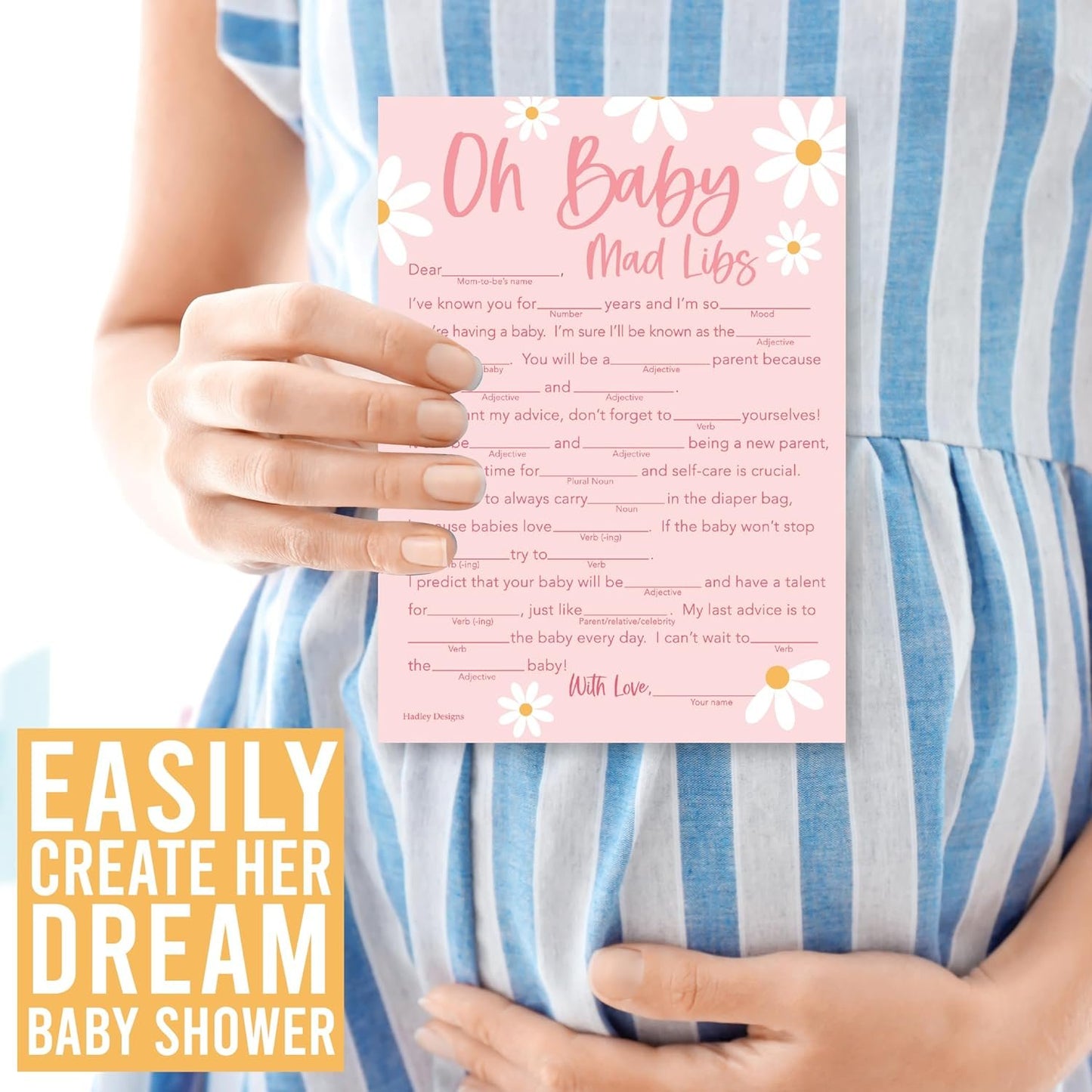 20 Retro Baby Shower Games for Girl - Hilarious Baby Shower Games Girl, Advice Cards Baby Shower Mad Libs Game Funny, Family Tradition Cards for Baby Shower, Baby Girl Baby Shower Games Funny