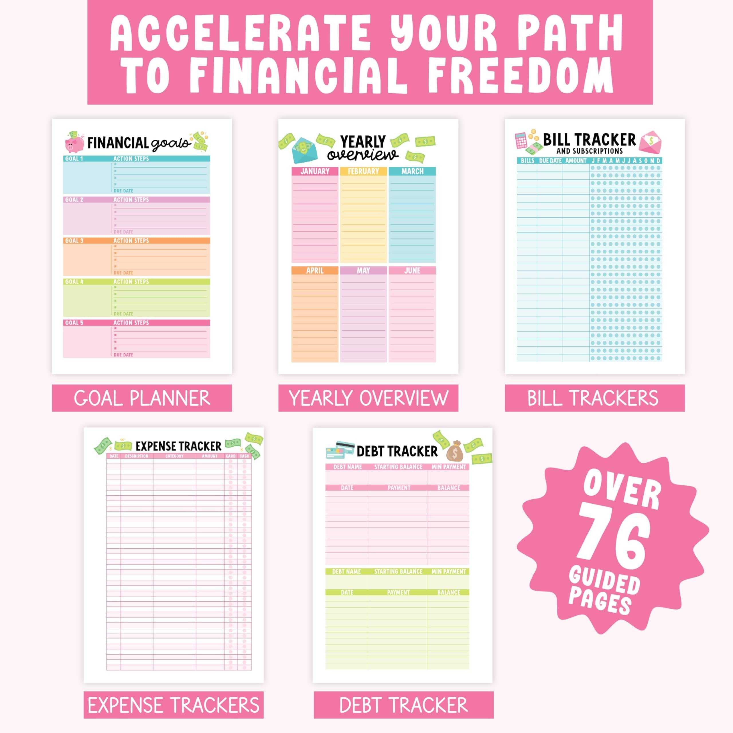 Monthly Budget Planner | 2025-2026 | Calendars & Planners - SAMPLE
