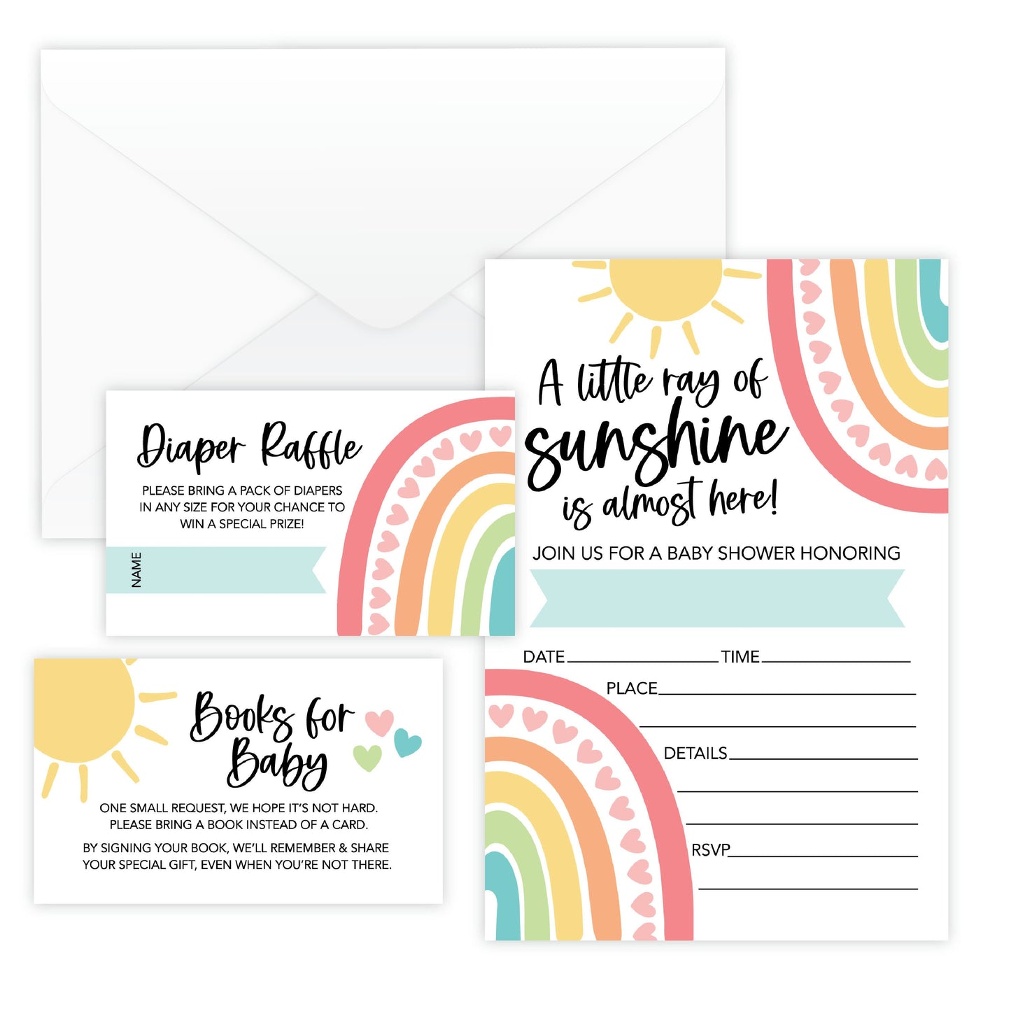 Invitation Bundles | Set of 15 | Baby Shower Supplies