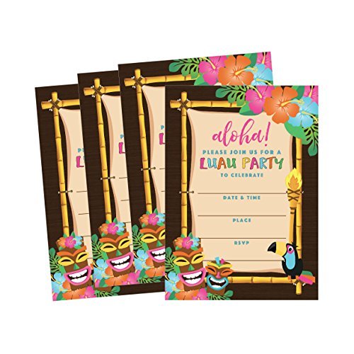 Summer Kids Party Invitations | Set of 50 | Cards & Party