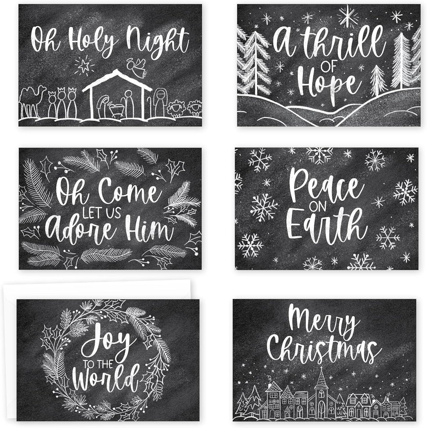 Folded Religious Christmas Cards | Set of 24 | Greeting Cards