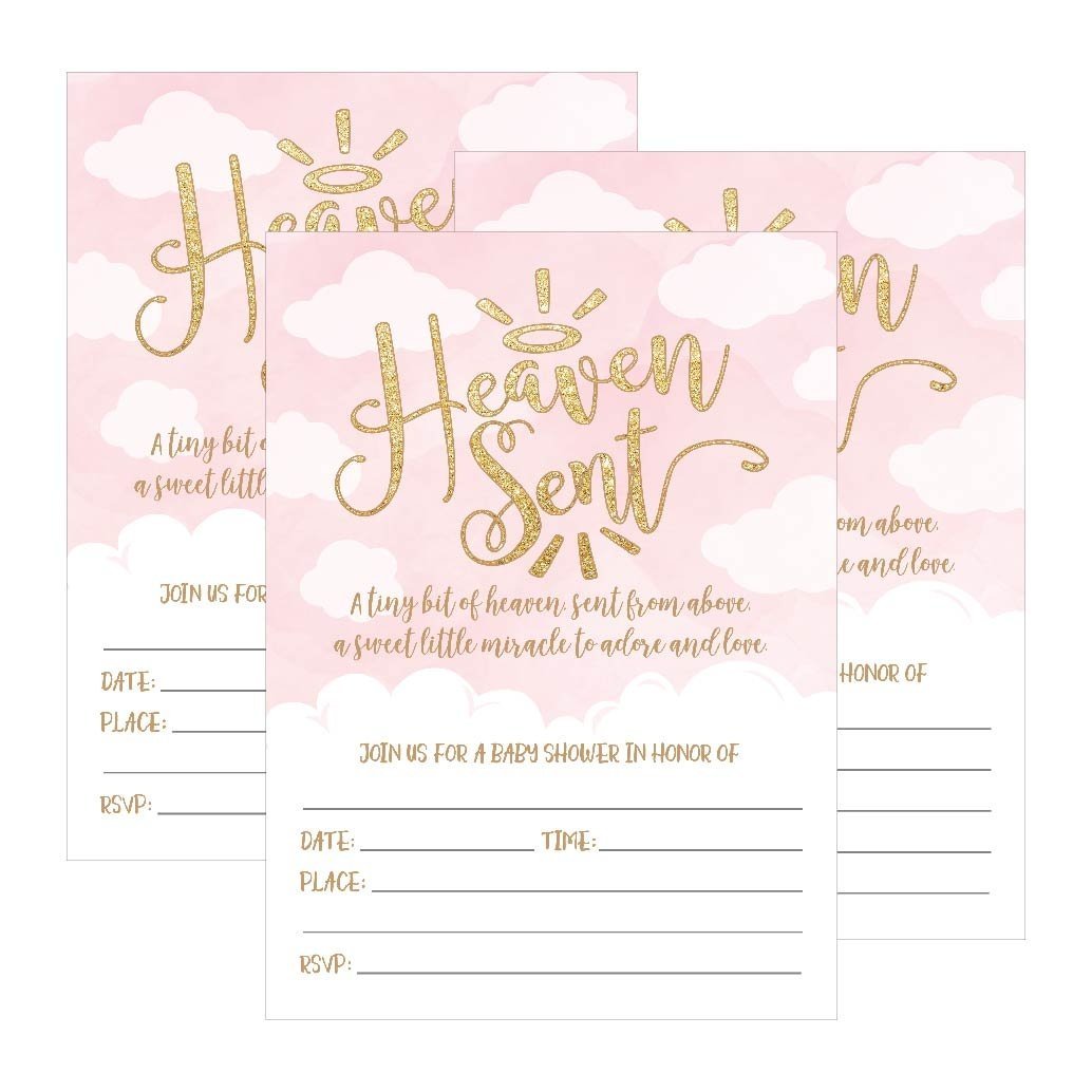 Baby Shower Invitations | Set of 25 | Baby Shower Supplies