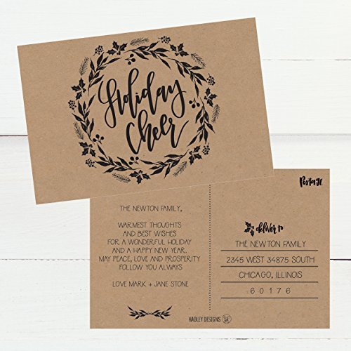 Christmas Holiday Postcards | Set of 50 | Greeting Cards