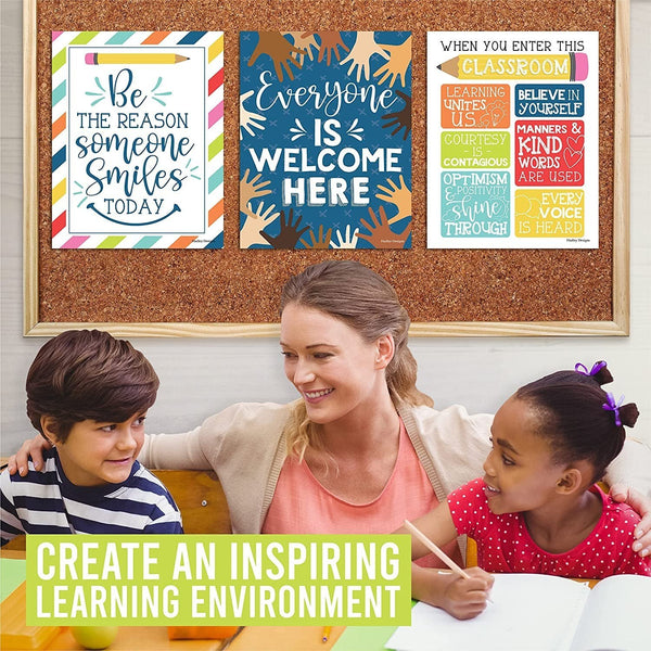 Classroom Motivational Posters | Set of 9 | Educational Supplies ...